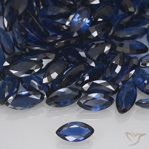 0.48ct Natürlicher Tiefes Marineblau Saphir, Marquise, VVS-VS