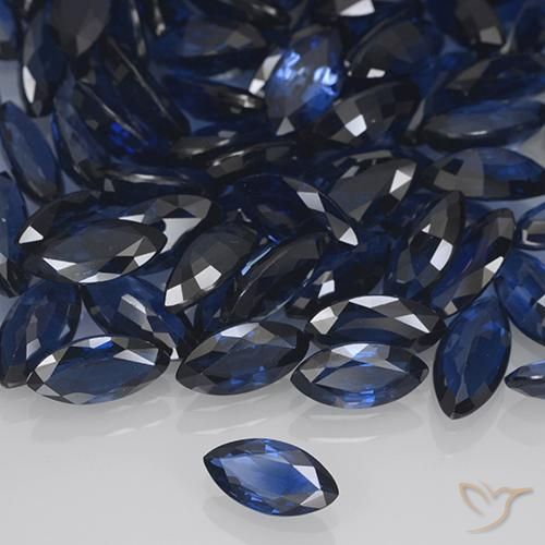 9,17 ctw natürlicher Tiefes Marineblau Saphir, Marquise, VVS-VS