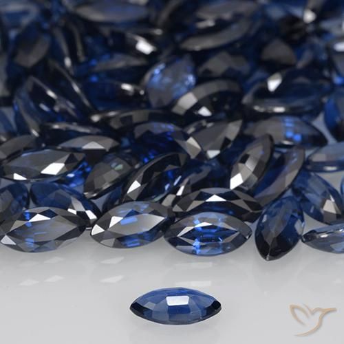 9,17 ctw natürlicher Tiefes Marineblau Saphir, Marquise, VVS-VS
