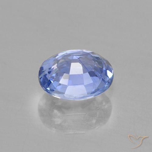 9,17 ctw natürlicher Pastellblau Saphir, Oval, VVS-VS