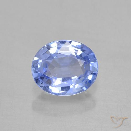 0.67ct Natürlicher hellblau Saphir, Oval, VVS-VS