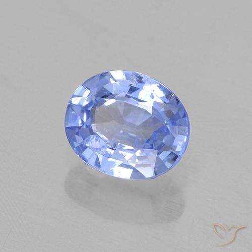 9,17 ctw natürlicher hellblau Saphir, Oval, VVS-VS