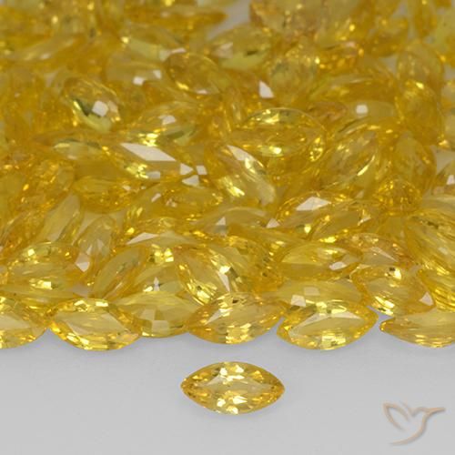 0.20ct Natürlicher Golden Saphir, Marquise, VVS-VS