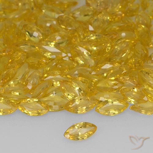 9,17 ctw natürlicher Golden Saphir, Marquise, VVS-VS