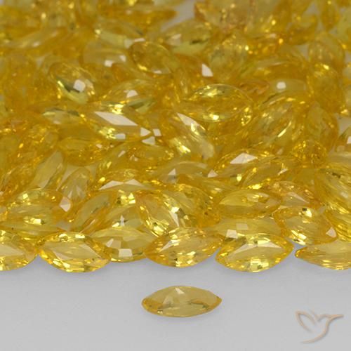 9,17 ctw natürlicher Golden Saphir, Marquise, VVS-VS