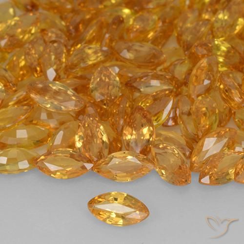 9,17 ctw natürlicher Golden Saphir, Marquise, VVS-VS