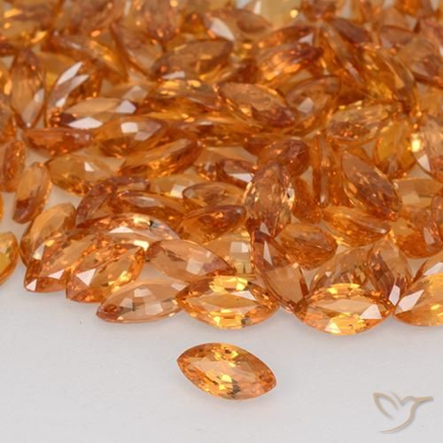 9,17 ctw natürlicher Tigerorange Saphir, Marquise, VVS-VS