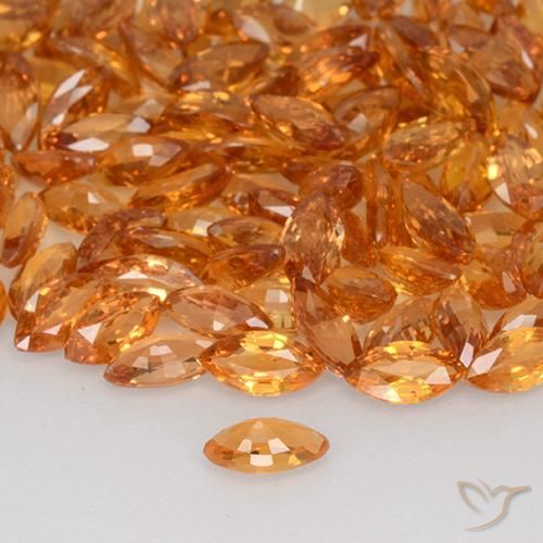 9,17 ctw natürlicher Tigerorange Saphir, Marquise, VVS-VS