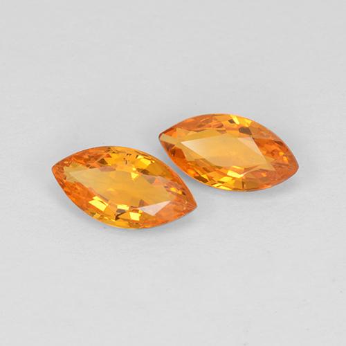 0.92 ct natürliche Mittelorange Saphir-Edelsteine, Marquise, VS