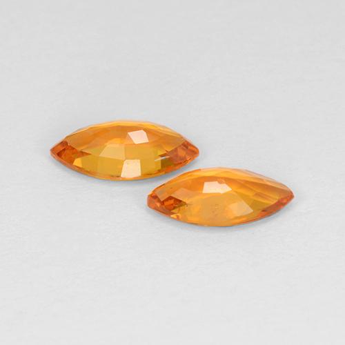 0.92 ct natürliche Mittelorange Saphir-Edelsteine, Marquise, VS