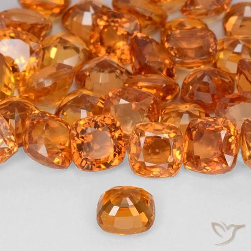 9,17 ctw natürlicher hellorange Saphir, Kissen, VVS-VS