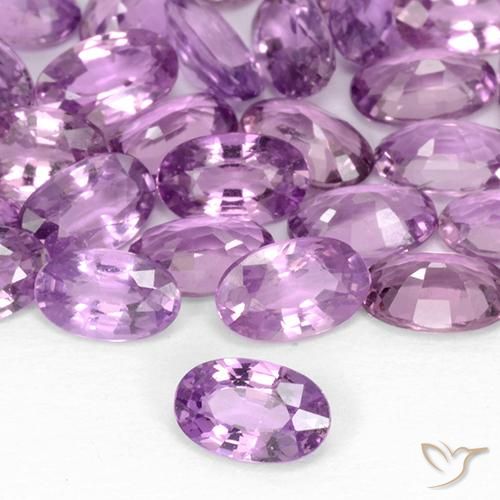 9,17 ctw natürlicher Mittleres Rosa-Lila Saphir, Oval, VVS-VS