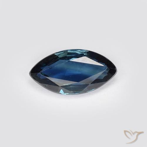 0.77ct Natürlicher Tiefes Marineblau Saphir, Marquise, VS