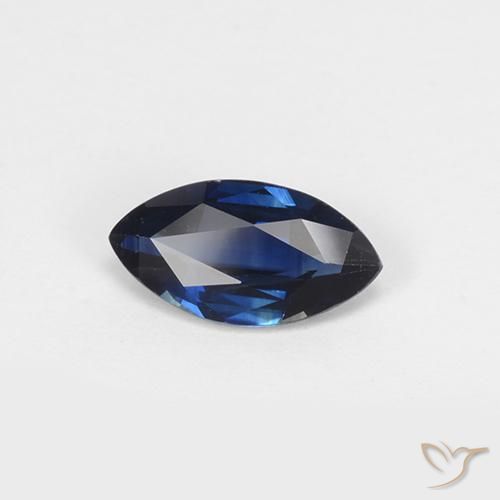 0.96ct Natürlicher Navy blau Saphir, Marquise, VVS-VS