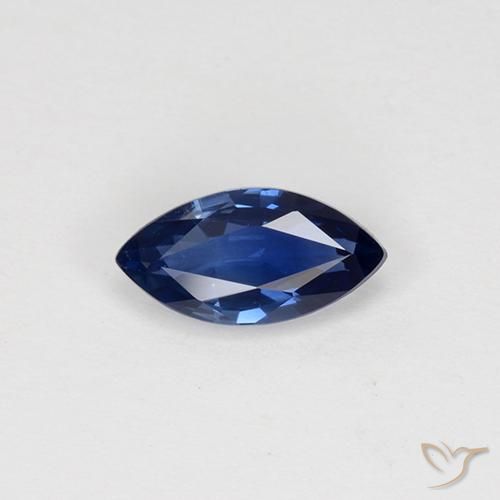 0.81ct Natürlicher Dämmerungsblau Saphir, Marquise, VVS-VS