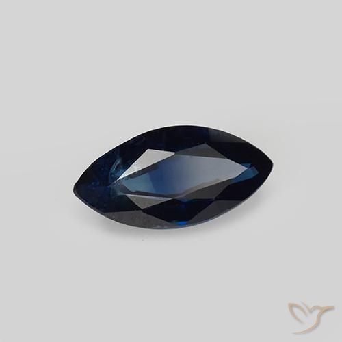 9,17 ctw natürlicher dunkelblau Saphir, Marquise, VS