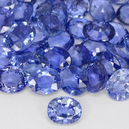 9,17 ctw natürlicher Pastellblau Saphir, Oval, VVS-VS