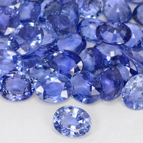 9,17 ctw natürlicher Pastellblau Saphir, Oval, VVS-VS