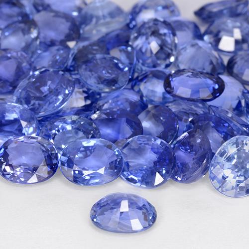 9,17 ctw natürlicher Pastellblau Saphir, Oval, VVS-VS