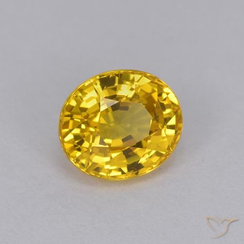 9,17 ctw natürlicher Tiefes Goldorange Saphir, Oval, VVS