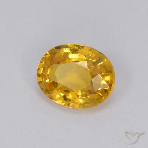 9,17 ctw natürlicher Golden Saphir, Oval, VVS