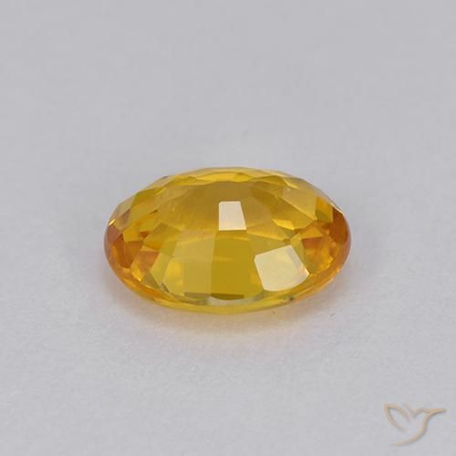 9,17 ctw natürlicher Golden Saphir, Oval, VVS