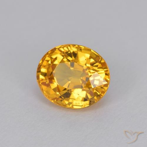 9,17 ctw natürlicher Dunkelgolden Saphir, Oval, VVS