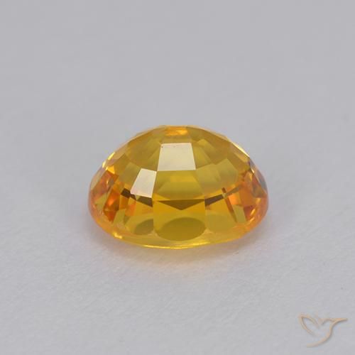 9,17 ctw natürlicher Dunkelgolden Saphir, Oval, VVS