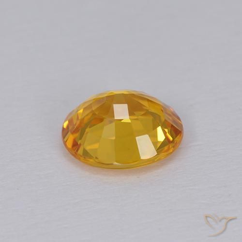 9,17 ctw natürlicher Dunkelgolden Saphir, Oval, VVS-VS