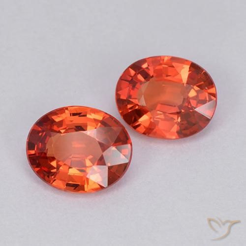 1.48 ct natürliche Intensives Rot Saphir-Edelsteine, Oval, VVS