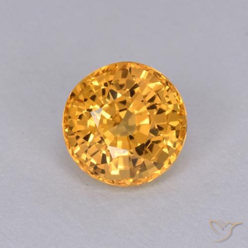 1.05ct Natürlicher Golden Saphir, Runden, VVS