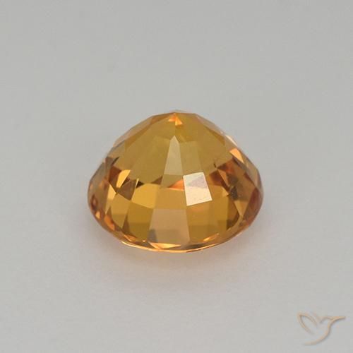 9,17 ctw natürlicher Dunkelorange Saphir, Runden, VVS