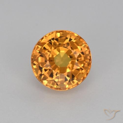1.17ct Natürlicher Golden Saphir, Runden, VVS