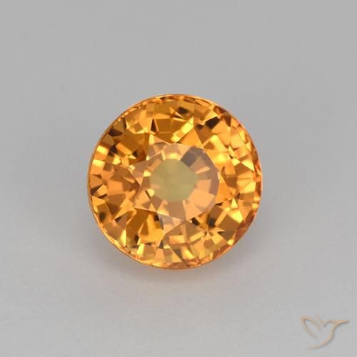 9,17 ctw natürlicher Golden Saphir, Runden, VVS