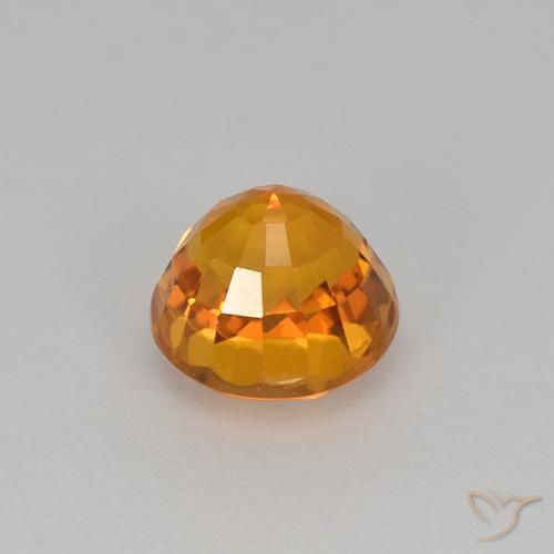 9,17 ctw natürlicher Tiefes Orange-Gold Saphir, Runden, VVS