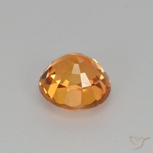 9,17 ctw natürlicher Dunkelorange Saphir, Runden, VVS