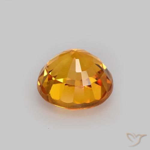 9,17 ctw natürlicher Tiefes Orange-Gold Saphir, Runden, VVS-VS