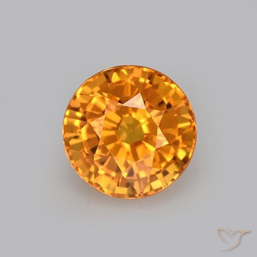1.24ct Natürlicher Golden Saphir, Runden, VVS