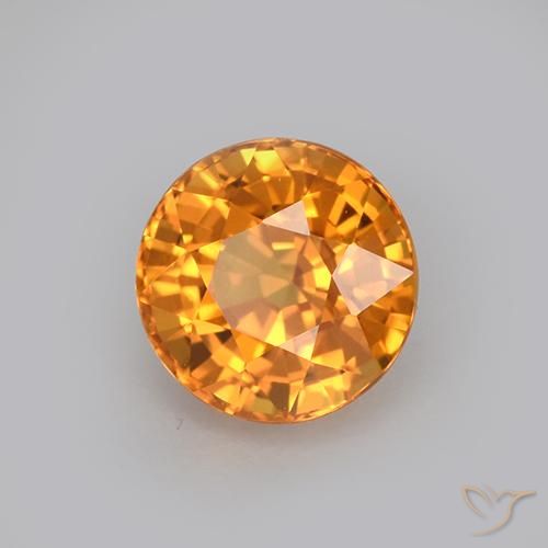 9,17 ctw natürlicher Golden Saphir, Runden, VVS