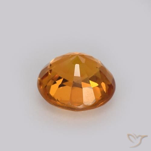 9,17 ctw natürlicher Tiefes Orange-Gold Saphir, Runden, VVS