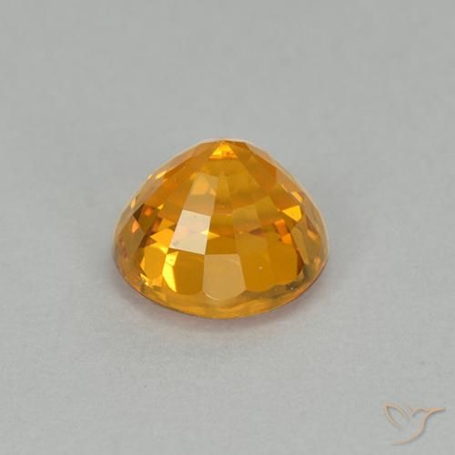 9,17 ctw natürlicher Tiefes Orange-Gold Saphir, Runden, VVS