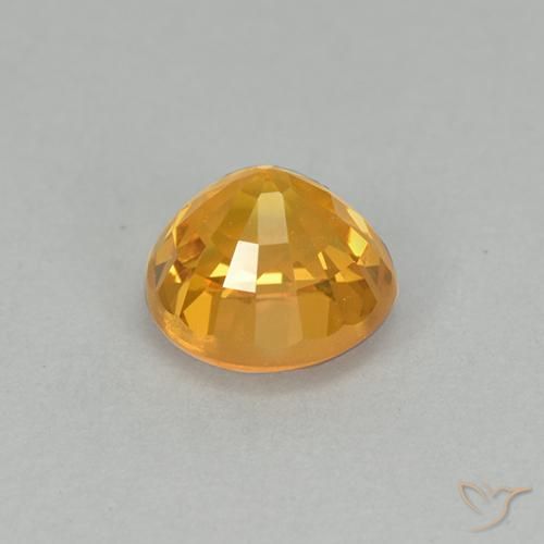 9,17 ctw natürlicher Dunkelgolden Saphir, Runden, VVS