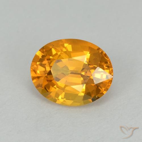 9,17 ctw natürlicher Dunkelgolden Saphir, Oval, VVS