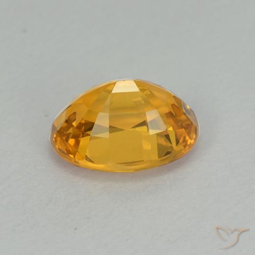 9,17 ctw natürlicher Dunkelgolden Saphir, Oval, VVS