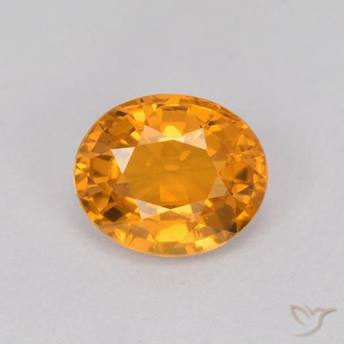 1.07ct Natürlicher Golden Saphir, Oval, VVS