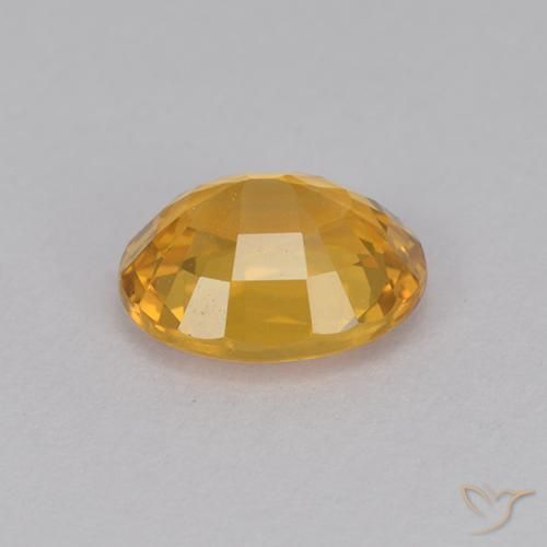 9,17 ctw natürlicher Dunkelgolden Saphir, Oval, VVS