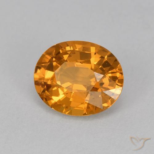 9,17 ctw natürlicher Tiefes Orange-Gold Saphir, Oval, VVS