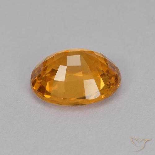 9,17 ctw natürlicher Tiefes Orange-Gold Saphir, Oval, VVS