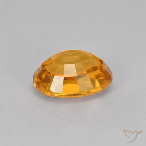 9,17 ctw natürlicher Orange-Gold Saphir, Oval, VVS