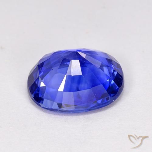 9,17 ctw natürlicher Kornblumenblau Saphir, Oval, VS